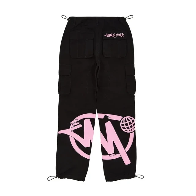 Minus Two Pink LOGO Black Cargo Long Pants Y2k Fashion Men Women Clothing Gym Basketball Minustwo Multi pocket Style Trousers AliExpress