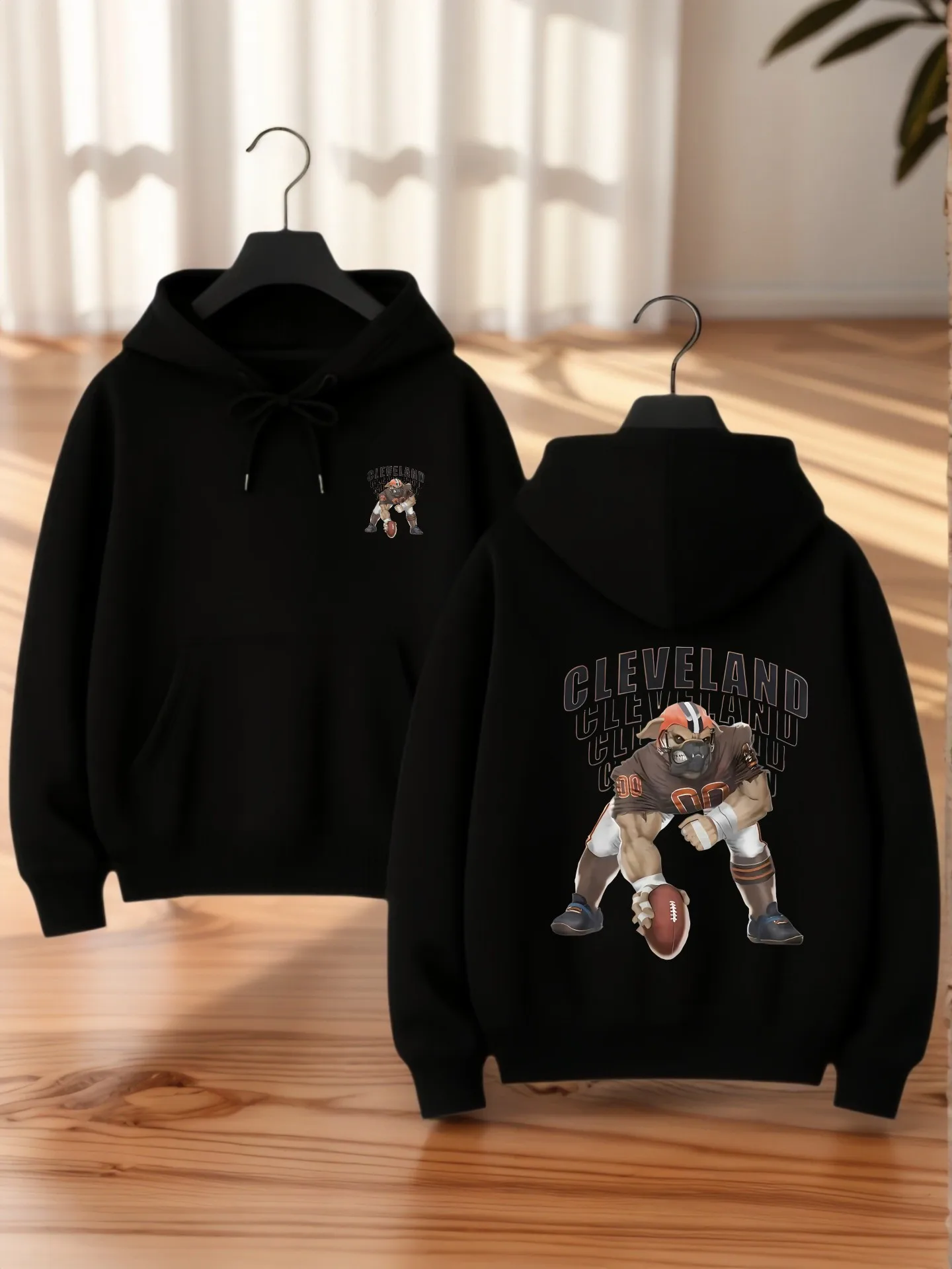 

Graphic Hoodie Women, Cute Santa Claus Print, Casual Aesthetic Design, Fleece Lined, Fall Winter Outfits, For Teens