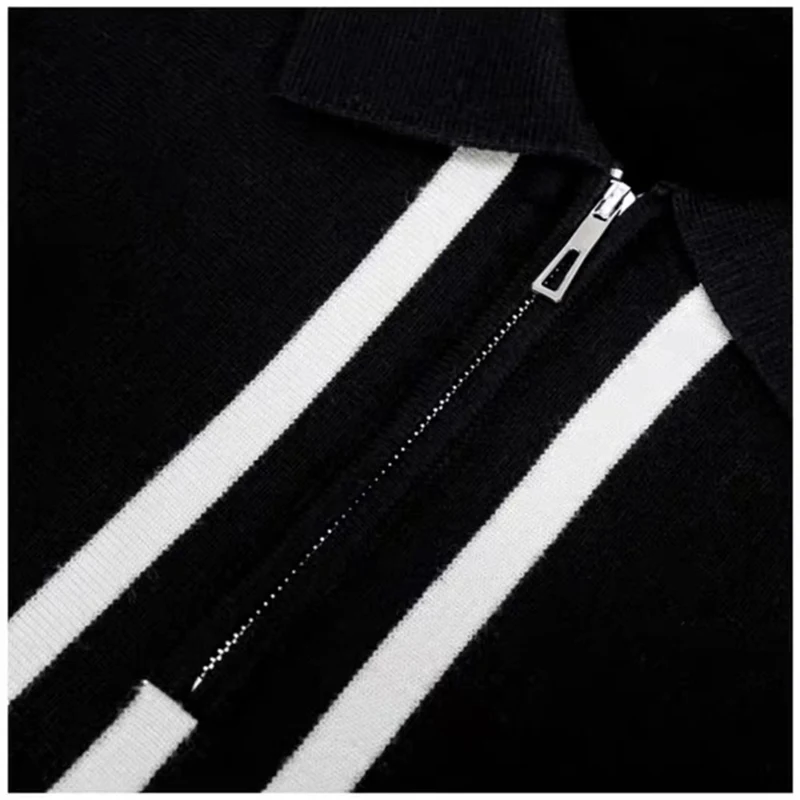 Spring and Autumn New Product Golf Men's Outdoor Sports Jacket Half Zipper Lapel Collar Sweater Versatile Knitwear Pullover Top