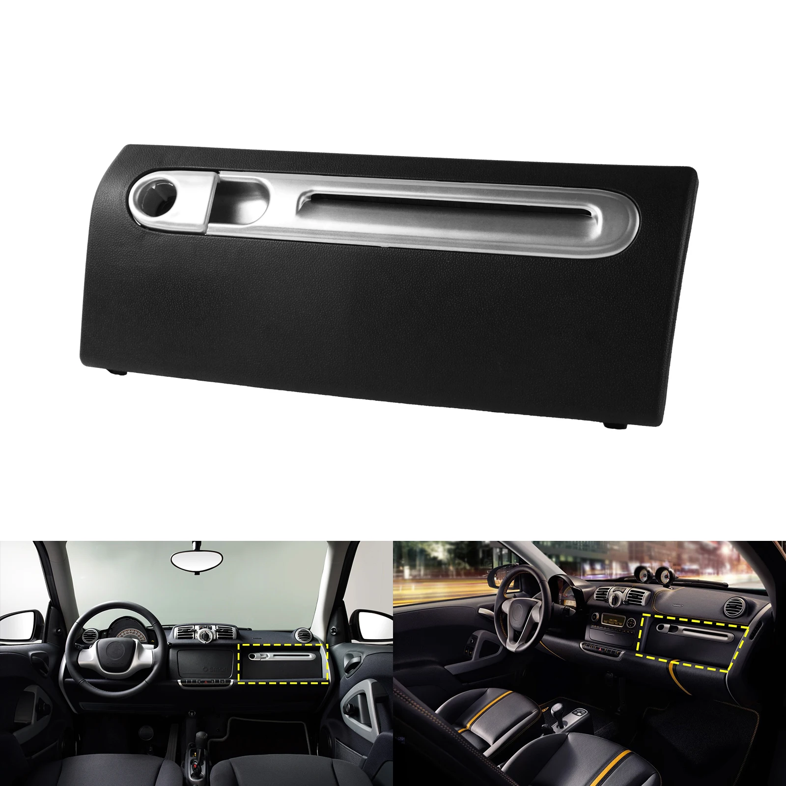 

Schwarz Handschuhfach Deckel Klappe Fur Smart Fortwo Cabrio/Coupe 451 ab.2007