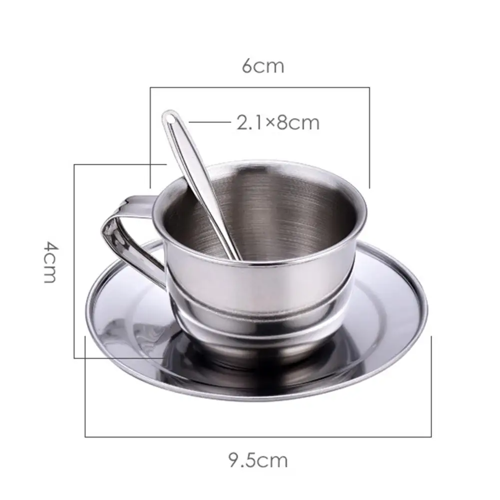 Kids Stainless Steel Tea Set Pretend Play Kitchen Toy Heat Resistant Safe Teapot Cups for Boys Girls Preschool Learning view 6