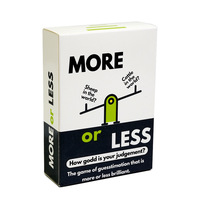 More or Less Original Edition Card Game - How Good Is Your Judgement?  Fun Family Party Games for Adults &Kids Birthday Gift