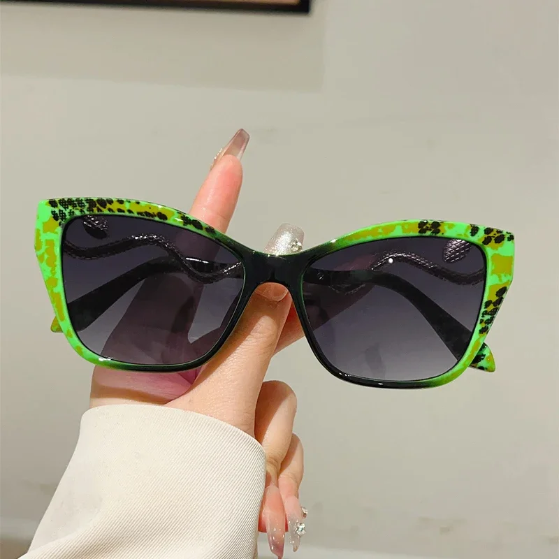 GM LUMIAS Übergroße Cat-Eye-Sonnenbrille für Damen, 2025, stilvoller Farbverlauf, Outdoor-Dekor, Sonnenbrille, trendige Luxus-Markendesign-Sonnenbrille