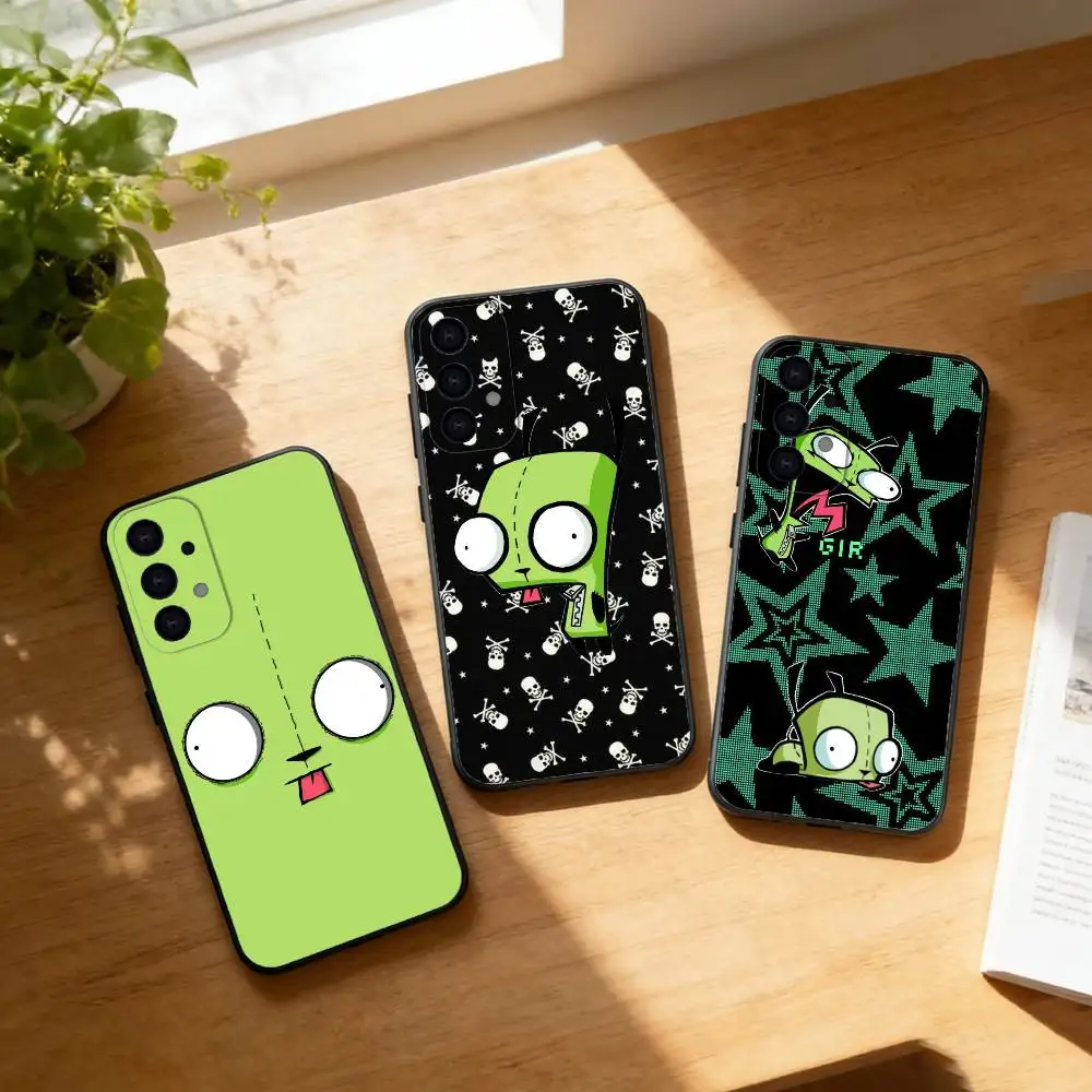 Cartoon I-Invader Zim Gir Phone Case For Samsung S25,S24,S21,S22,S23,S30,Ultra,S20,Plus,Fe,Lite Black Shell