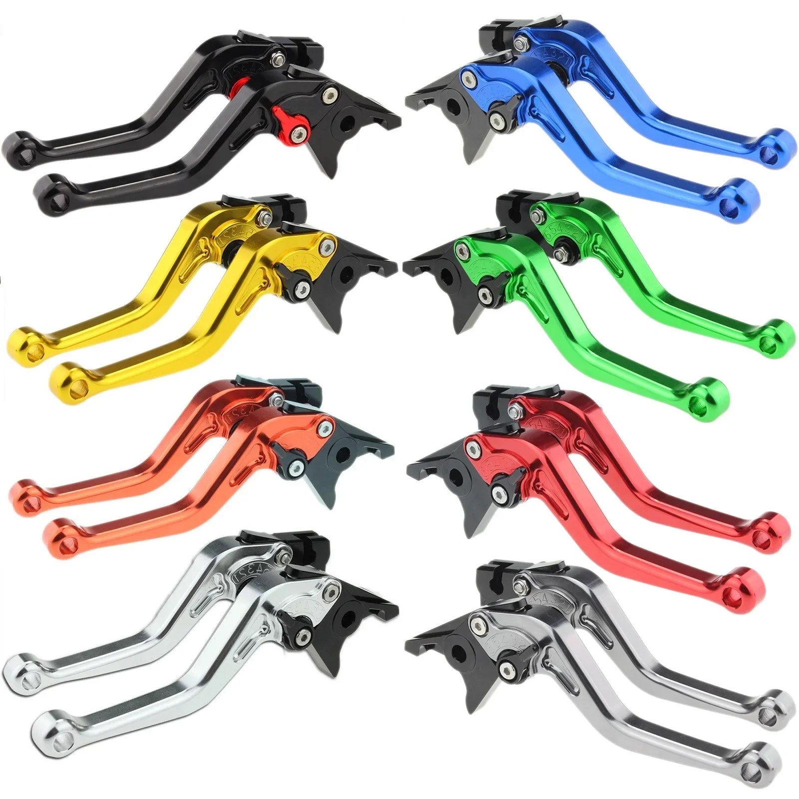 

Короткие мотоциклетные рычаги тормозной муфты 7/8 дюйма 22 мм для Kawasaki ZX-6, ZZR600, GPZ500S/EX500R NINJA, ZR750 ZEPHYR, ZX9R, ER-5, ZXR400