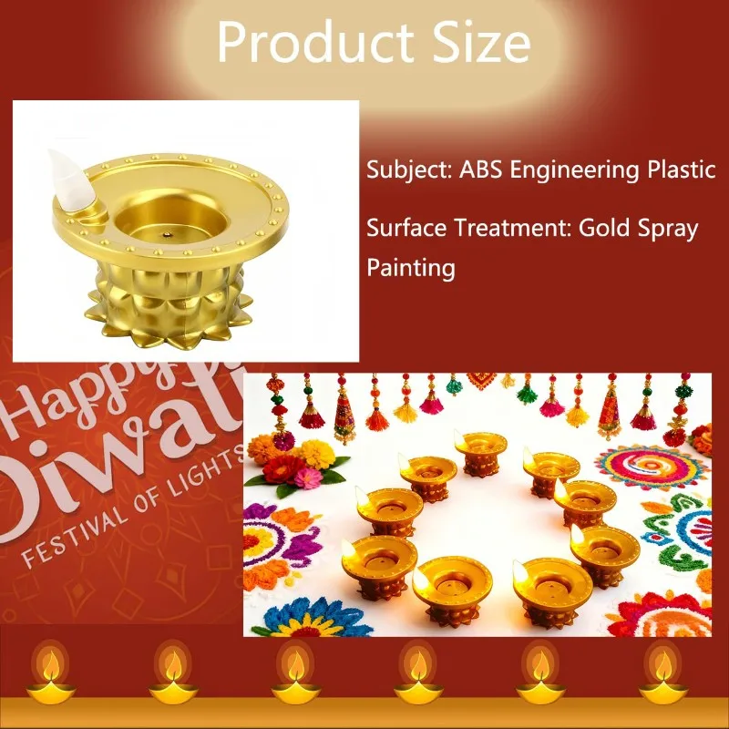 

ABKY-24 шт. Светодиодные фонари с датчиком воды Дивали Дия, водонепроницаемые беспламенные чайные свечи для дома, храма, Pooja, подарки для возвращения