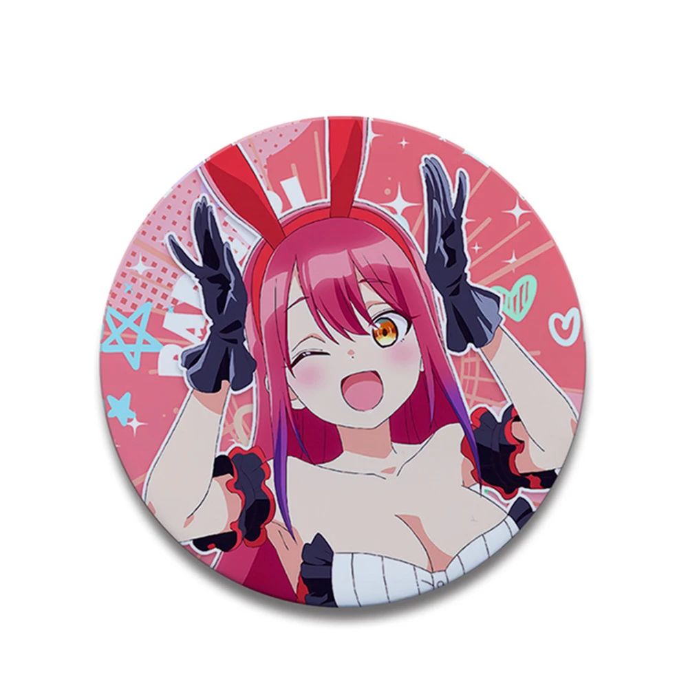 58mm Anime BAD GIRL Yuu Gyuu Mizuki Oshio Rura Rurara COSTUME Cosplay Distintivo Pin SPTE Spilla in banda stagnata Prop
