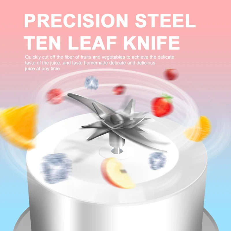 1000 مللي المحمولة عصارة خلاط عصارة الفاكهة USB شحن الليمون البرتقال الفاكهة عصير كوب عصائر خلاط آلة أدوات مطبخ