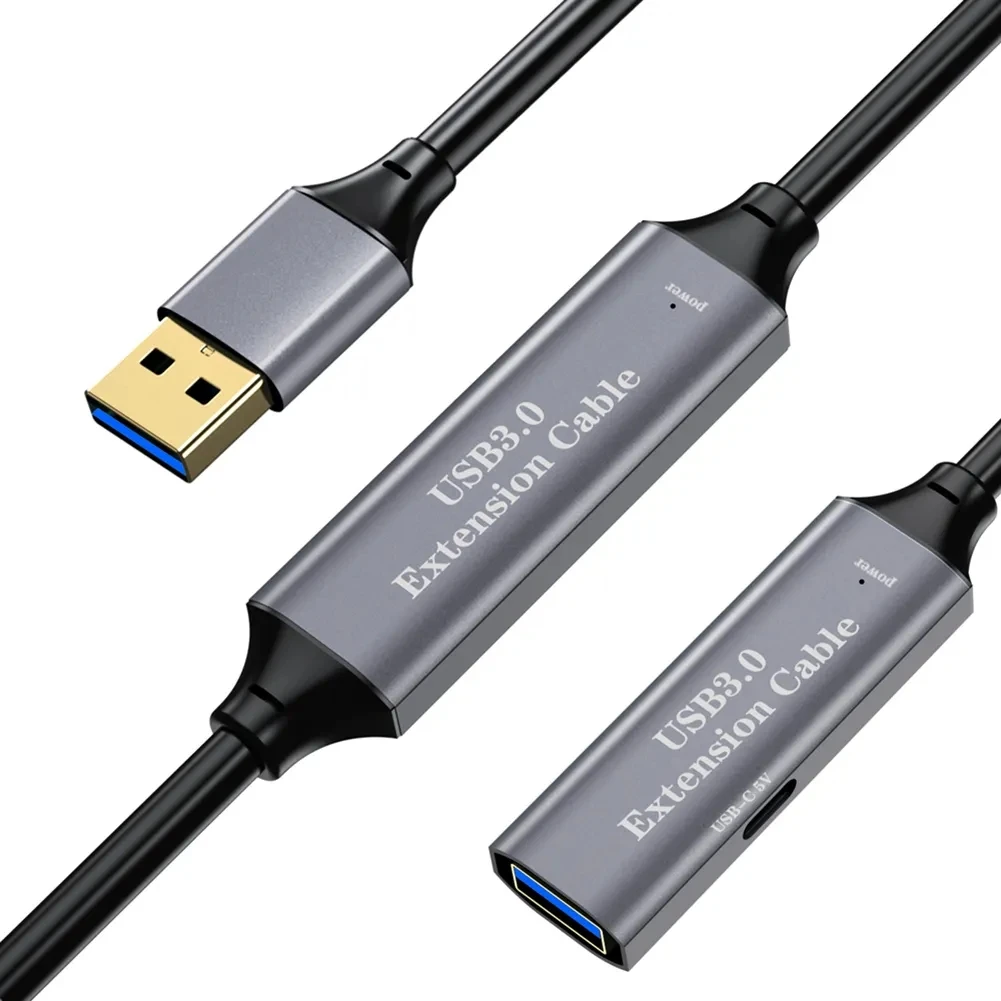 Aktywny przedłużacz USB 3.0 wpisz męski do A żeński wzmacniacz USB ze wzmacniaczem sygnału dla szczeliny Oculus, łącza Quest itp.