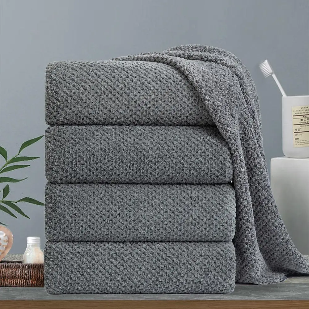 

Набор больших банных полотенец 35x70 дюймов, роскошные, 600 GSM, увеличенные, ультрамягкие, из микрофибры, быстросохнущие, с высокой впитываемостью