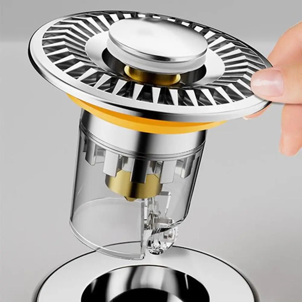 Drain Stopper Built for Standard Sink Drain Sizes Using Stainless Steel Brass Core and ABS Material Combination
