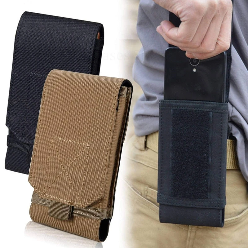 For Sharp Aquos Wish4 3 2 Molle Tactical Phone Pouch Case For Aquos R9 R8s Pro R7s V6 V7 Plus R5G R3 Belt Waist Bag Phone Cover