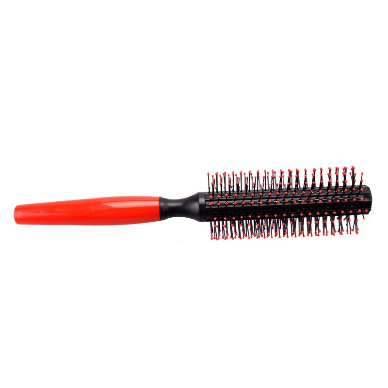 Professionelle Quiff-Roller Haarbürste – Mit Rotem Gummigriff, Für Volumen & Styling Bei Männerhaaren