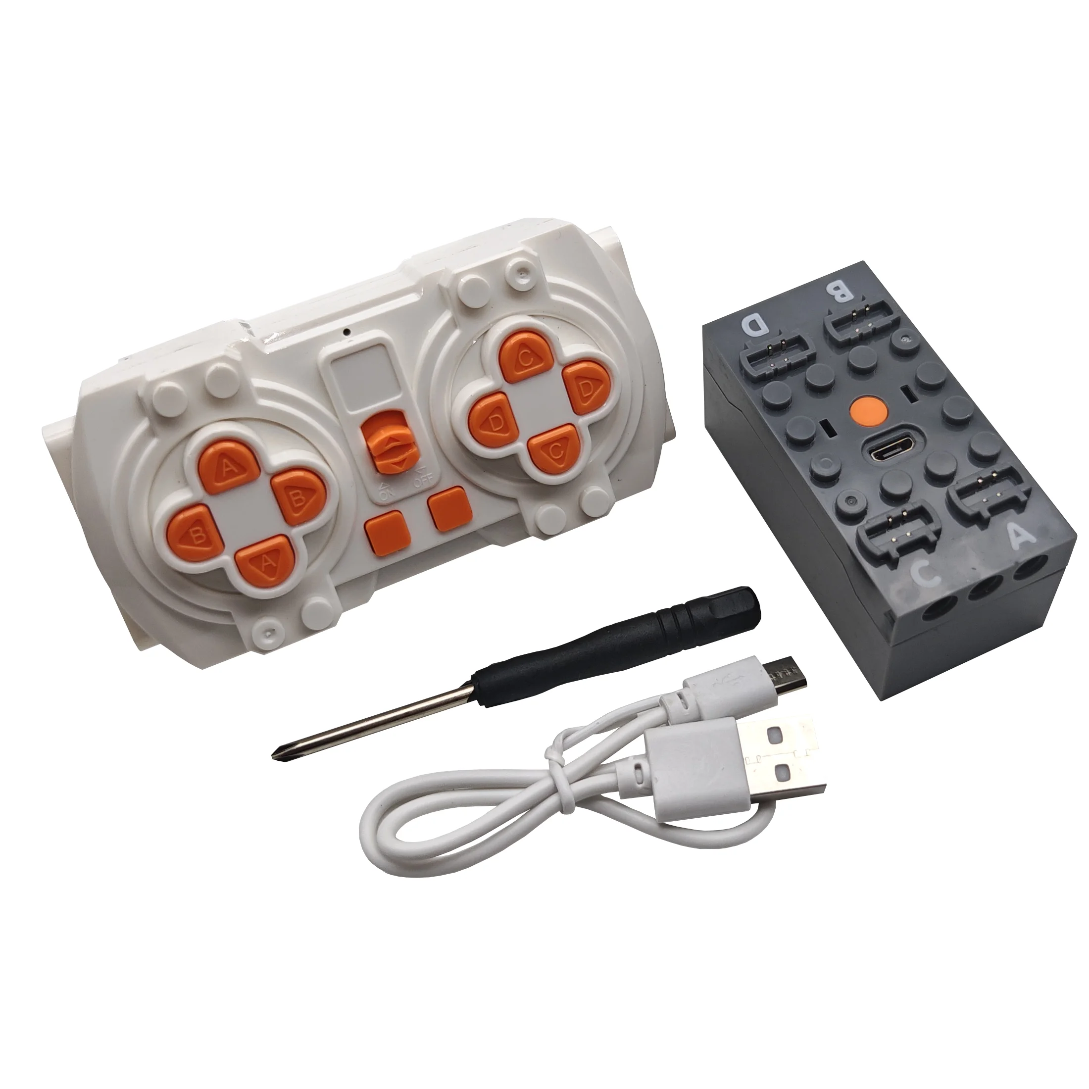 Bloc de construction technique, pièces de fonction de puissance 2.4gHz RC IR RC, poignée de voiture à dérive, Kit de télécommande, jouet pour enfants de haute technologie