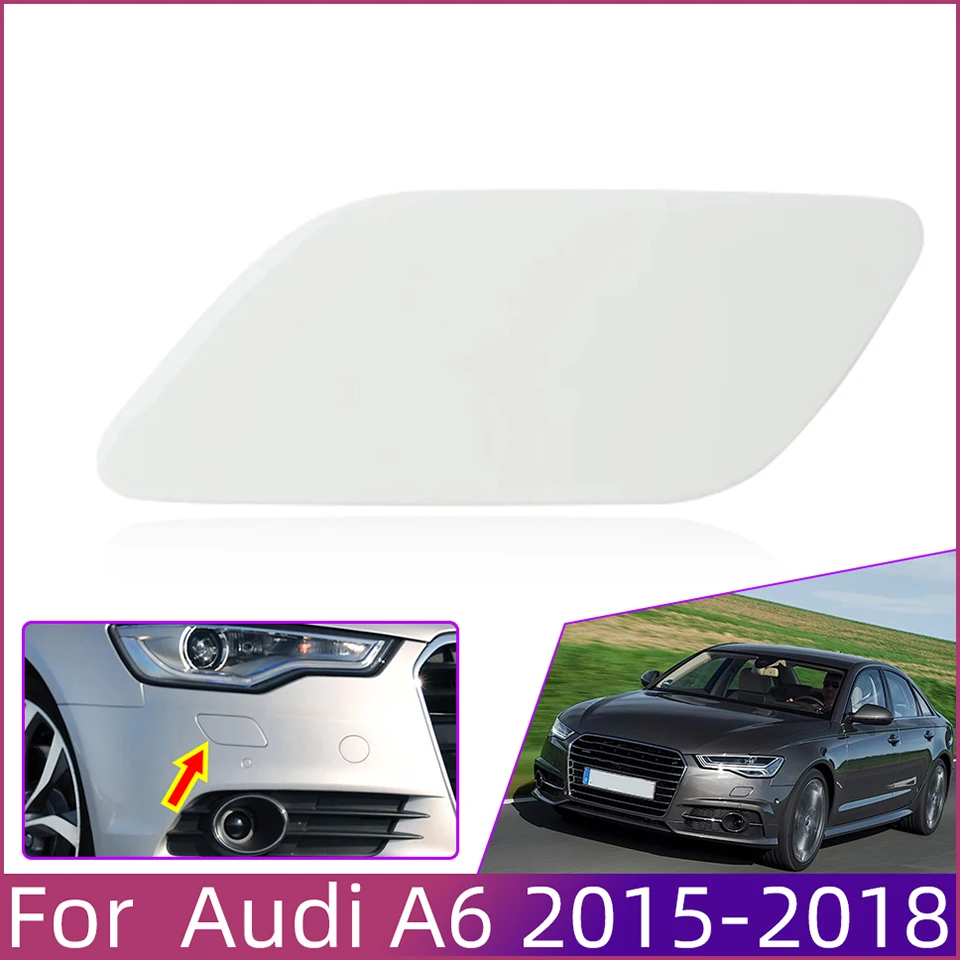 

Front Bumper Spray Nozzle Trim Lid Shell Headlight Painted Washer Nozzle Cover Cap For Audi A6 2015-2018 4G0955275H 4G0955276H