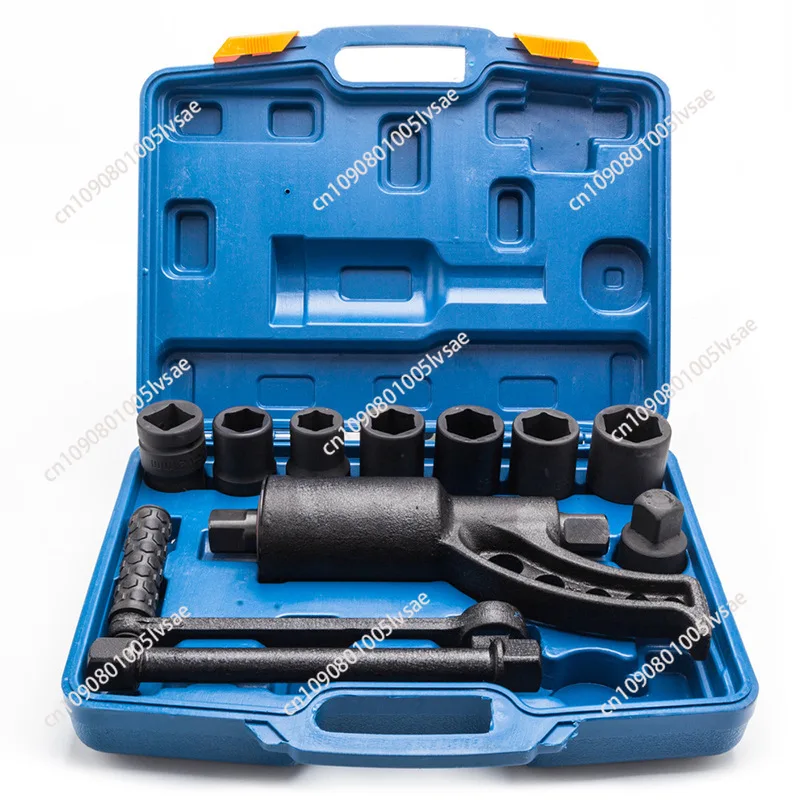 

Heavy duty tire labor-saving wrench with 8 sleeves, force-increasing wrench, hand-cranked labor-saving wrench