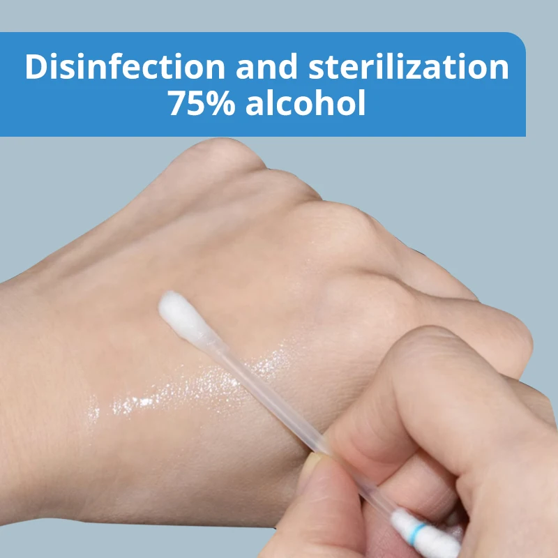 50/250 Pcs Disposable Alcohol Cotton ​Swabs Multifunction Stick Wound Sterilize ​Asepsis Cotton Portable Outdoor Medical Supplie