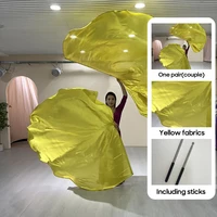 Banderas de danza cristiana 190 × 140 accesorios de accesorios de baile pancartas de baile rendimiento de iglesia opciones multicolores con palos