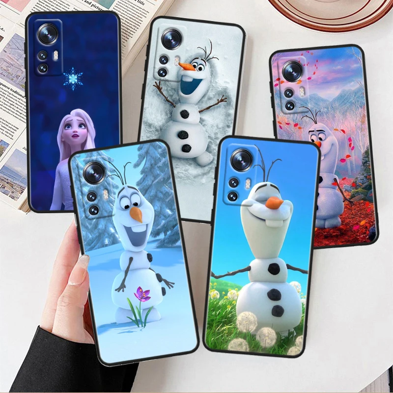 Disney Frozen Elsa Cool For Xiaomi Mi 10T 10S 9T 9 SE 8 A3 A2 A1 6X 5X CC9E Note 10 Lite Pro Mix 3 Black Soft Phone Case