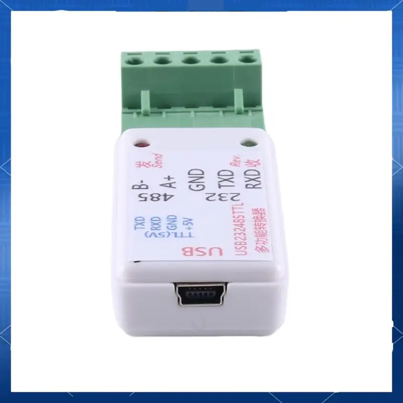 ¡NUEVO!CCDD】 Adaptador convertidor 3 en 1 USB 232 485 a RS485 / USB a RS232 / 232 a 485 Ch340 con LED para WIN7, Linux PLC Contr