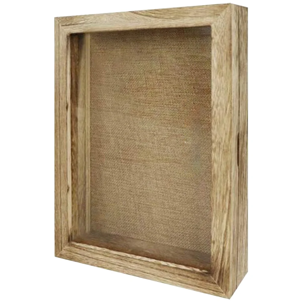 

Wooden Specimen Display Box For Pressed Flowers Insect Storage Shadow Frame Showcase Cabinet Natural Wood Decorative Case Fine