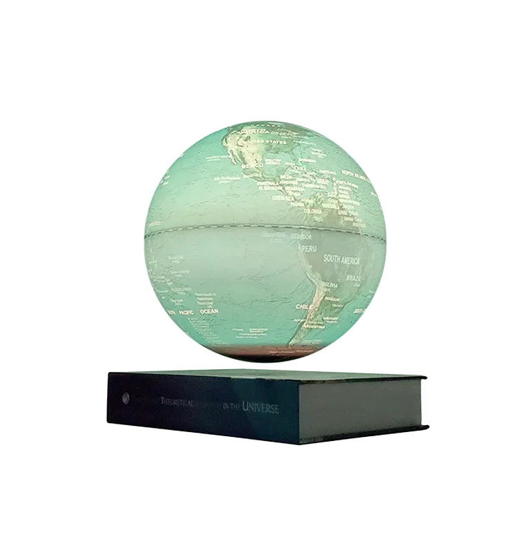 8 inch  20cm Book Base Magnetic Levitating Floating Globe Fashion Gift School Teaching Geography LED illuminated Globe