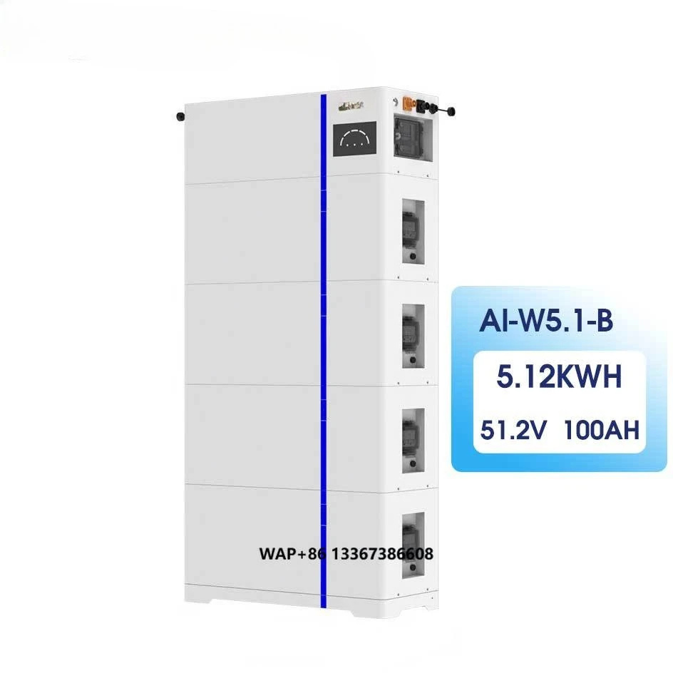 Deye ESS AI-W5.1-B 51.2V 100Ah 5.12kWh Lifepo4 بطارية ليثيوم الكل في واحد نظام تخزين الطاقة لحزم الطاقة الشمسية #1