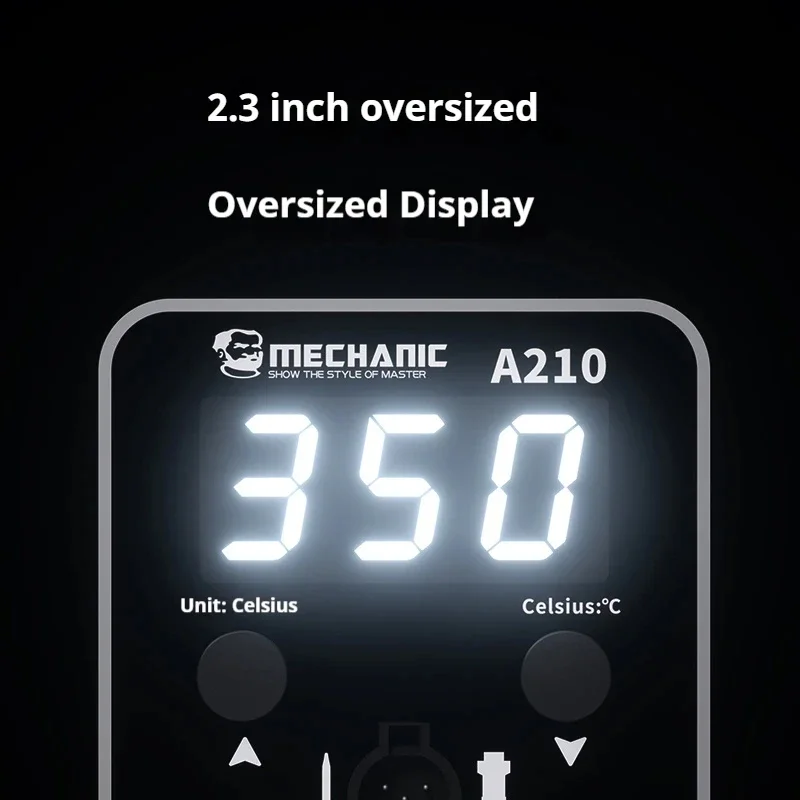 MECHANIC A210 T12 Desktop Intelligent Digital Display Soldering Station for PCB Motherboard Repair Welding Soldering Station