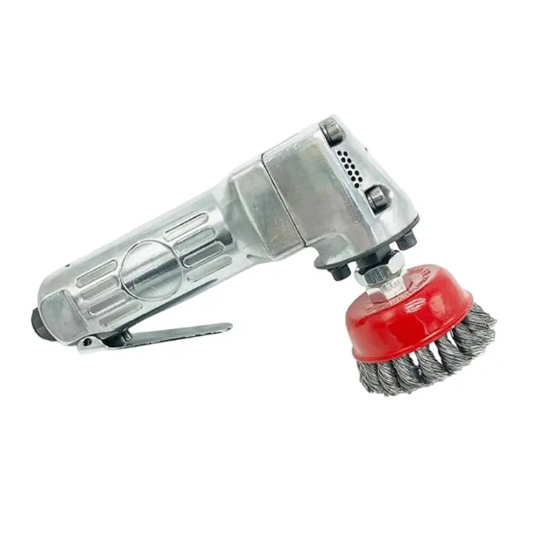 [HOT!A34R】 -9000 Pneumatic Wire Brush 75Mm Cup Brush 11000 RPM Rust-Removing Heavy-Duty Anti-Rust Tool