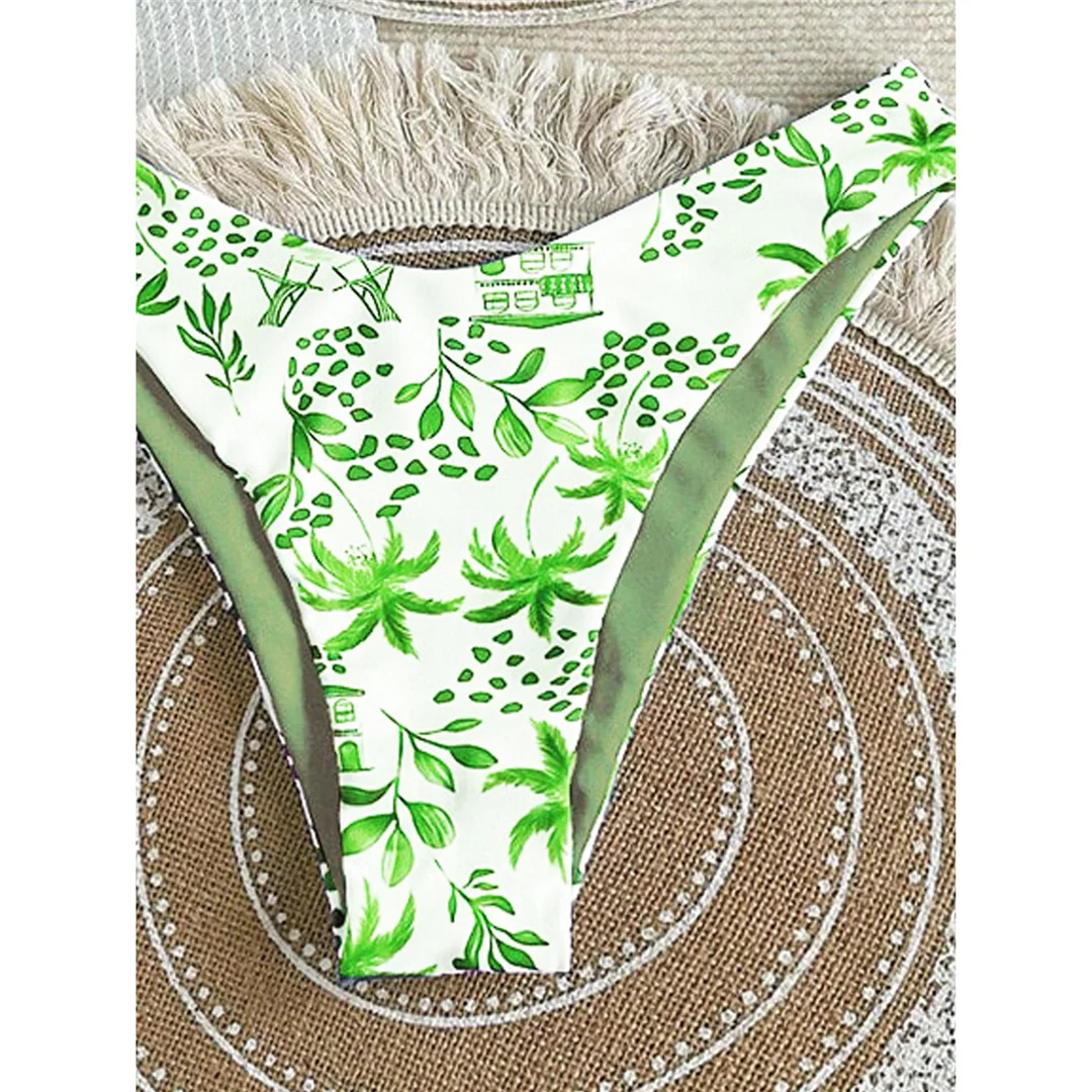 XS - L Neuer bedruckter Neckholder-Bikini, brasilianischer Bikini, Damen-Badeanzug, zweiteiliges Bikini-Set, Badeanzug für Damen, Badebekleidung, Badeanzug, Schwimmanzug V7173 – Detail 5