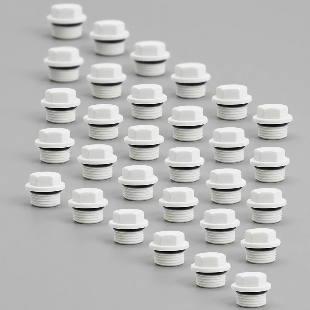 30 Pcs Sealing Cap for Water Pipe and Irrigation Systems Supporting Standard Pipe Thread Sizes Without Adhesives