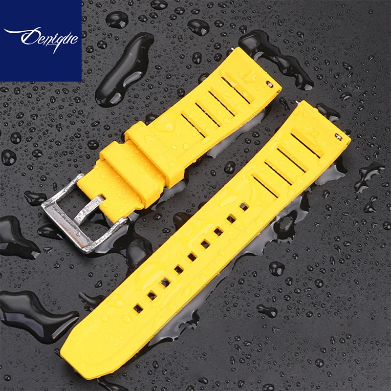 

Fluoro Rubber Watch Band FKM Richard Strap 20mm 22mm Quick Release Bracelet for Men Women