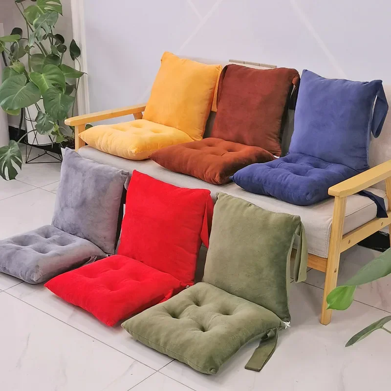 Connected Seat Cushion Square Cotton Seat Cushion Sofa Car Mat Home Kitchen Chair Sit Pad Mat Pillows Home Decor