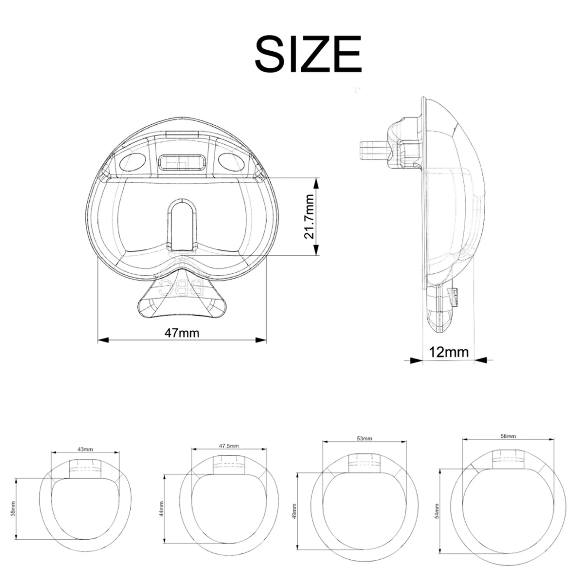 2026 New Male Chastity Cage with 4 Size Rings Positive Chastity Device Sissy Cb Lock Penis Bondage SM Chastity Lock Sex Toys Men - view 4