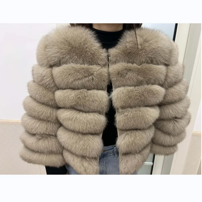 Codice rotto clearreal cappotti di pelliccia donna giacche reali naturali gilet capispalla invernale donna cappotto di pelliccia di volpe vestiti di pelliccia di alta qualità