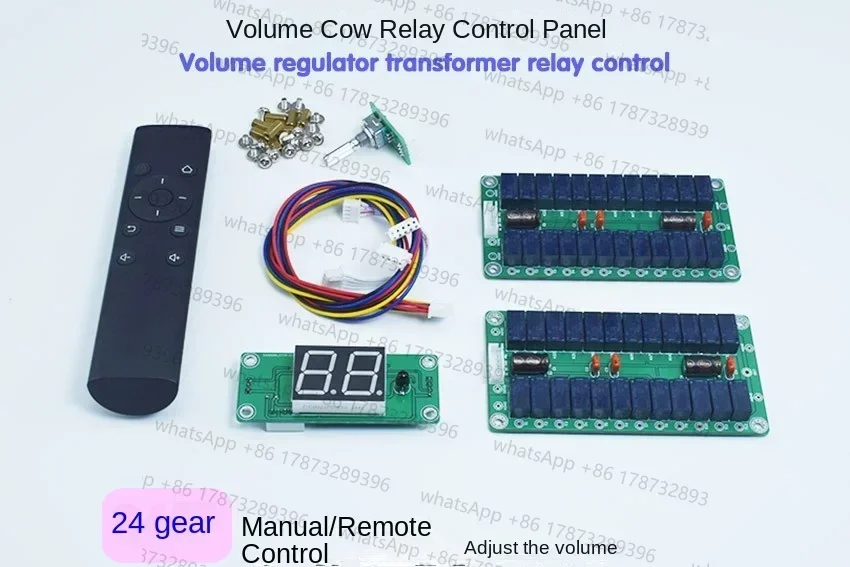 

Relay Switch 24 Levels of Volume Bull Volume Transformer Remote Control Display Control Board