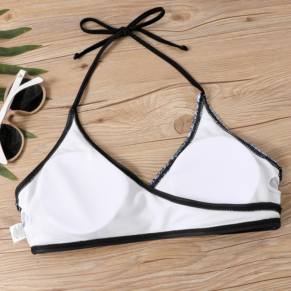 2023 New Women Retro Bathing Suit Swimsuit Female New Design Printing Bikini Swimwear Summer High Waist Two Piece Set Bath Suit