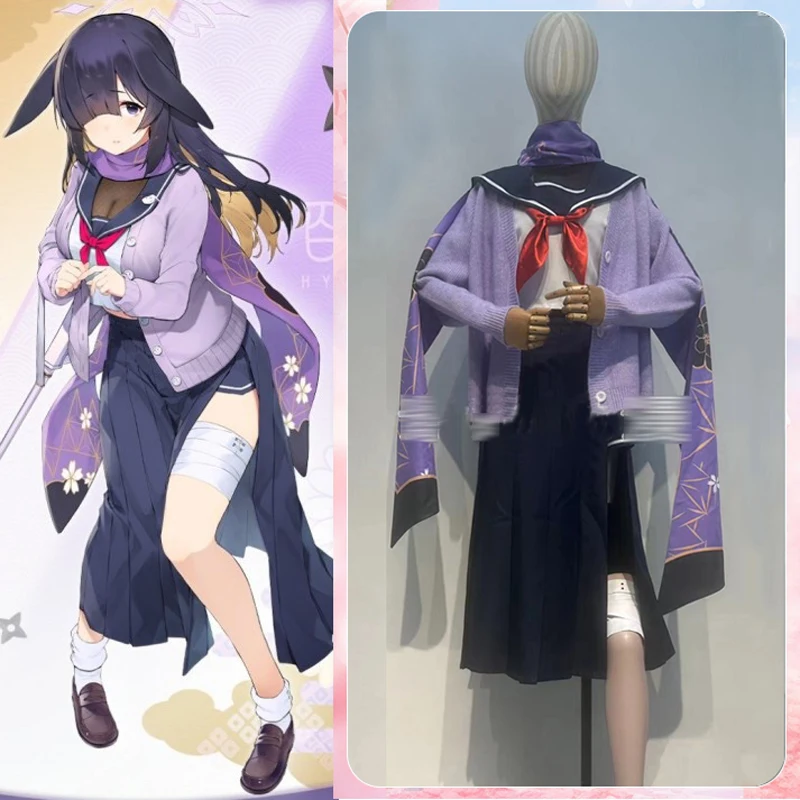 

The Blue Archive Cos Ono Tsukuyo Cosplay Ninjutsu Research Kimono sailor uniform Halloween Female Costume Customize B