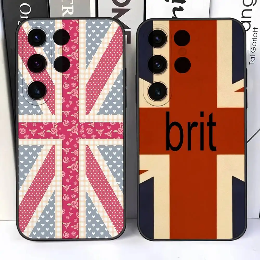 

U-UK Flag Brithish Kindom Phone Case For Samsung S25,S24,Ultra,S20,S30,Plus,S22,S23,Ultra,Plus,5G Anti-Scratch TPU Shell