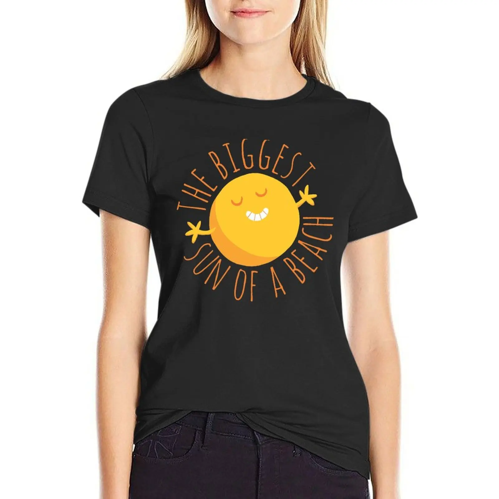 The Biggest Sun of a Beach T-Shirt customs design your own graphics t-shirt dress for Women plus size