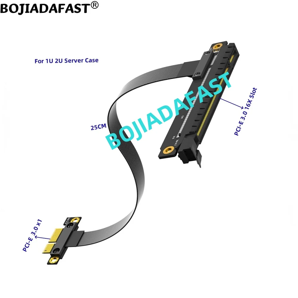 

PCI Express 3,0 16X слот для PCI-E 1X адаптер переходная карта высокоскоростной Удлинительный кабель 25 см для серверной строки 1U 2U