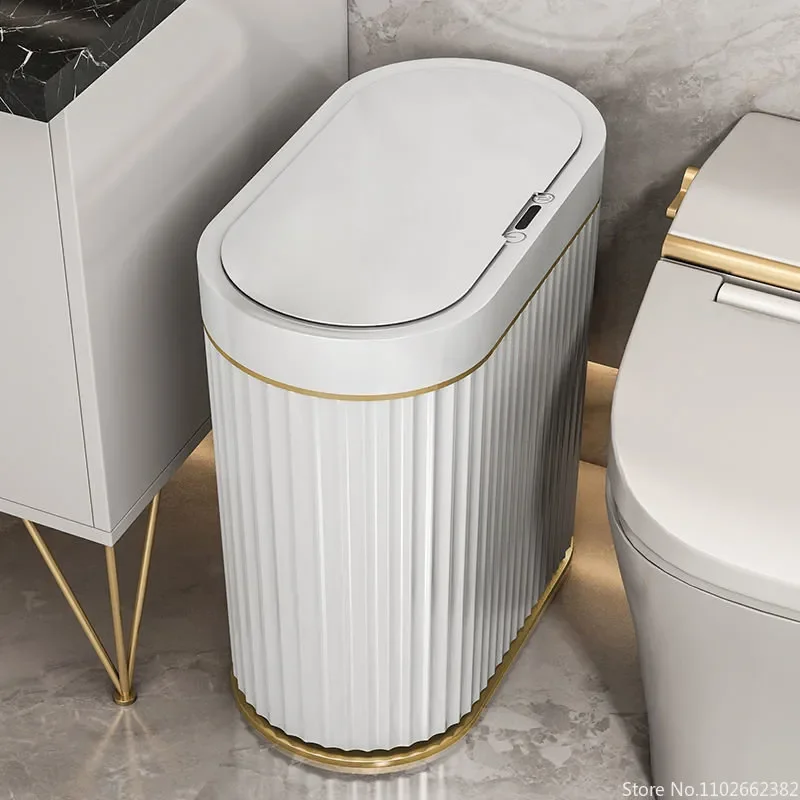Автоматическое электронное мусорное ведро Smart Trash Can объемом 7/9 л с интеллектуальным датчиком для дома и туалета, кухни и ванной комнаты.