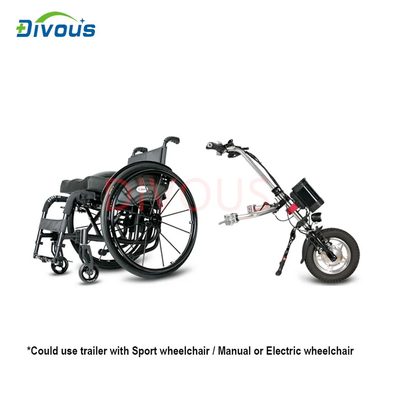 Light Body 14 Inch Electric Handbike Handcycle With ​Lithium Battery Wheelchair Trailer For The Disabled