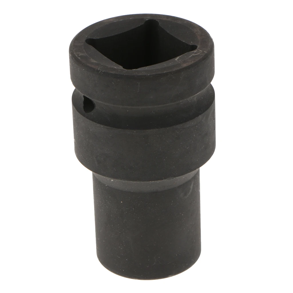 Double Deep 4point Single Hex Socket Black Metal Square Drive Impact Socket for Automotive Garage Use