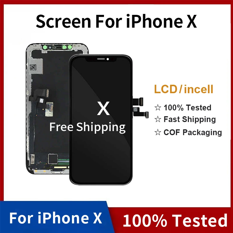 LCD For iPhone X Incell Displays Factory Price Original Display Screen Replacement Pantallas