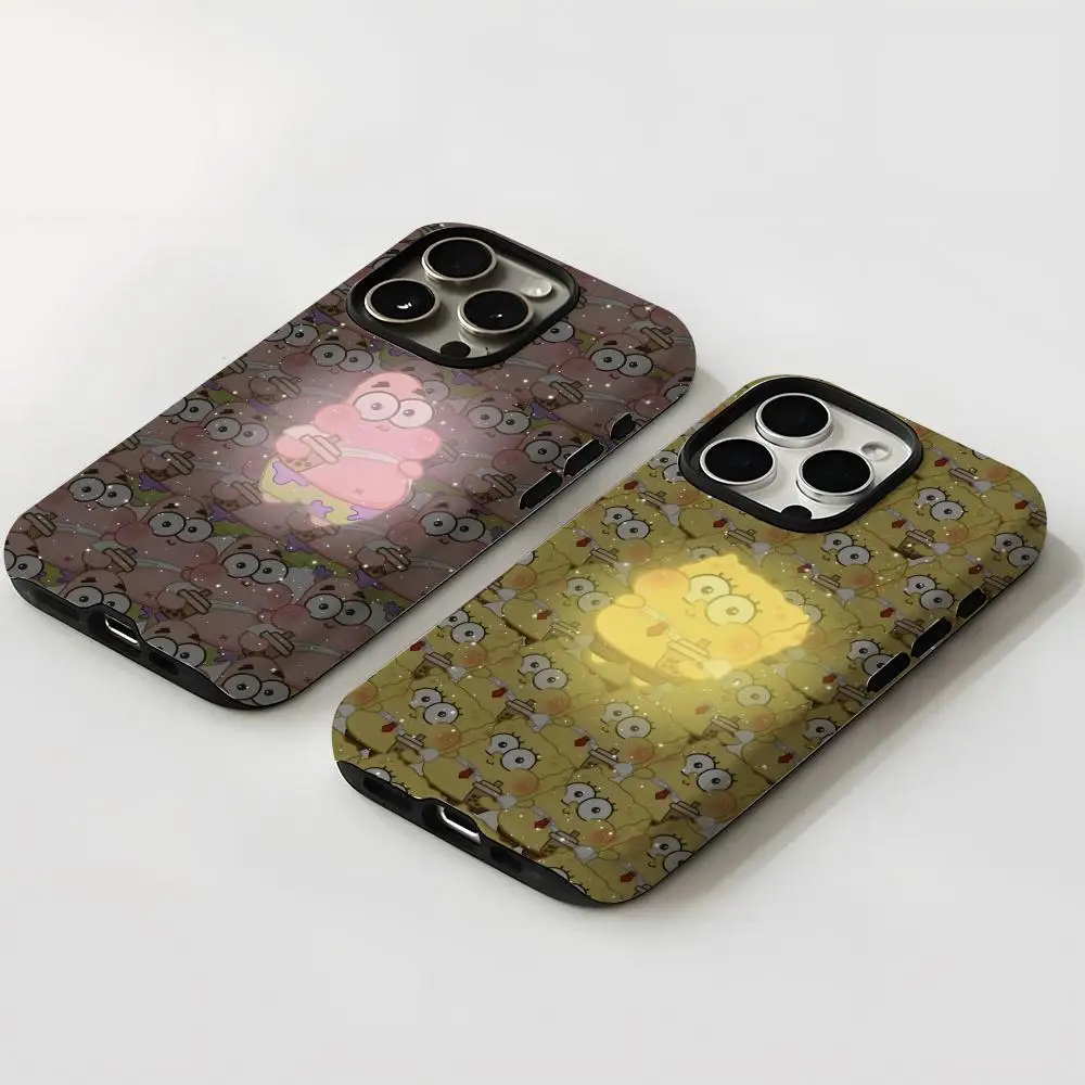 

Чехол для телефона «Губка Боб», новый для iPhone 16, 15, 14, 13, 12, 11 Pro Max X XR XSMax 7, 8 Plus, глянцевая пленка, жесткий чехол из ПК