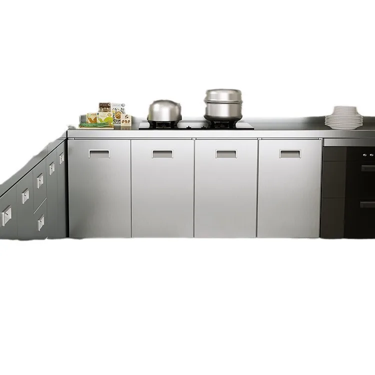 

Кухонная плита из нержавеющей стали 304, многофункциональный цельнометаллический шкаф для хранения, раковина, встроенная mo