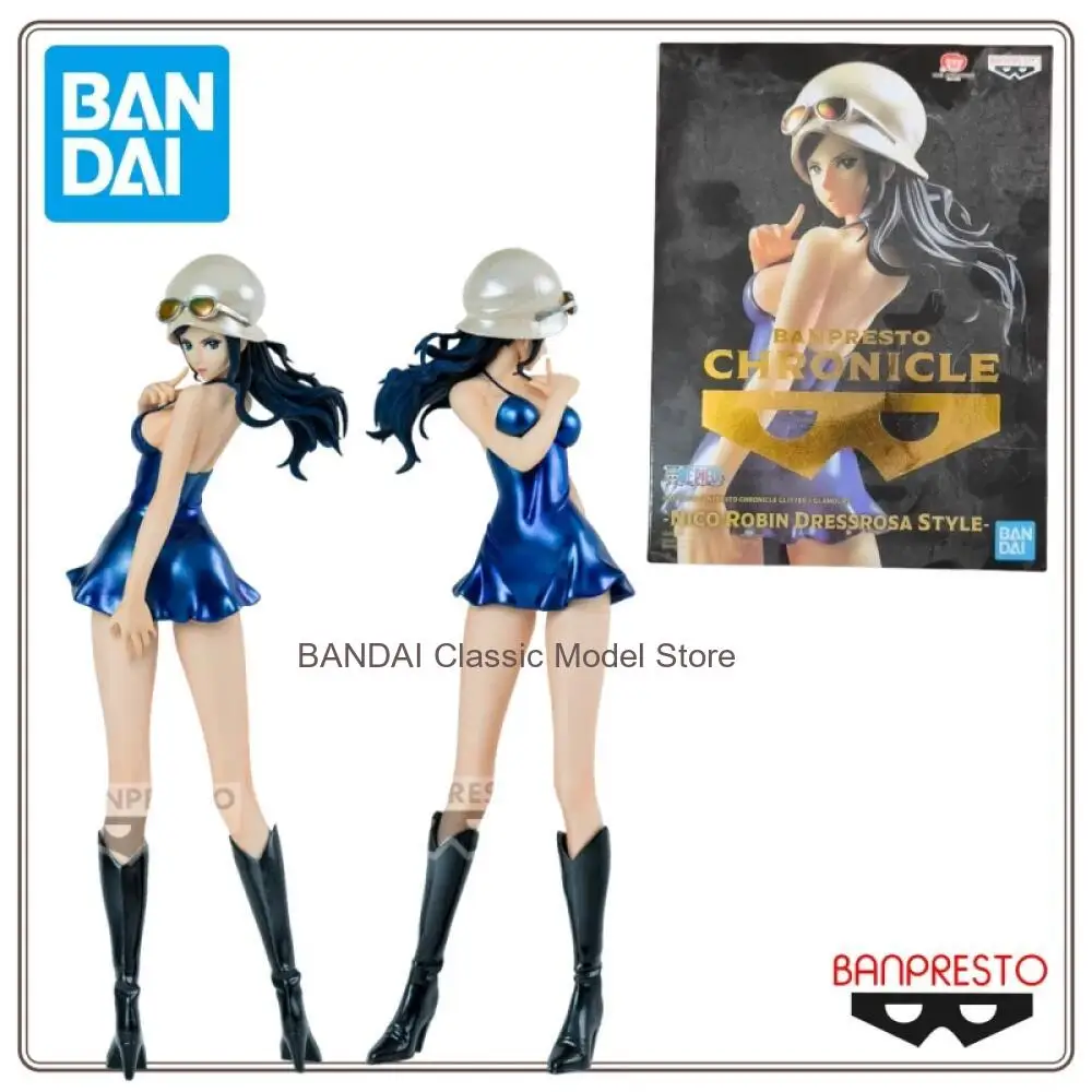 

In Stock Genuine Bandai Banpresto One Piece Nico Robin Dressrosa Style PVC Figure Model Anime Original Miss Allsunday Doll Toy
