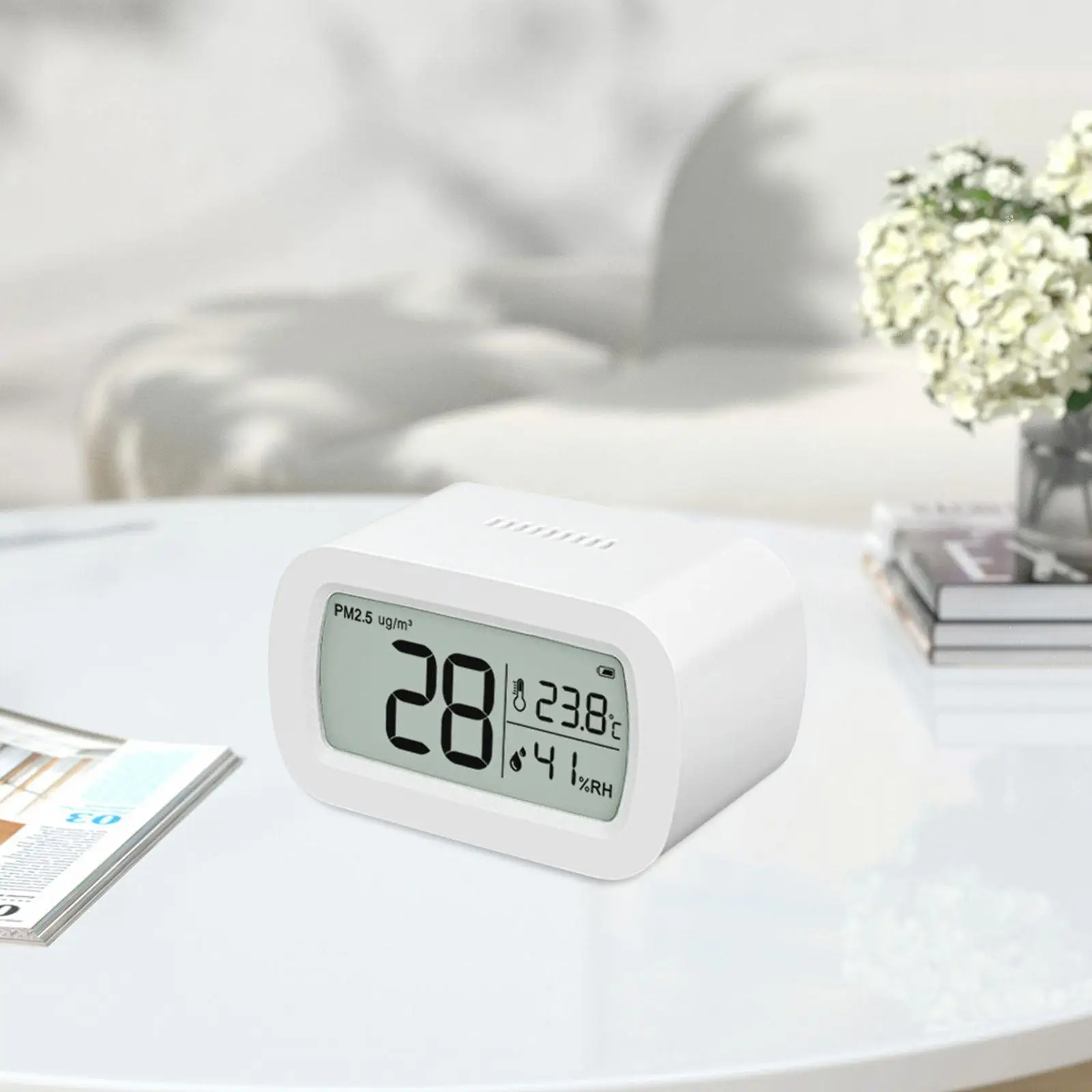 

Цифровой гигрометр, термометр, качество воздуха для прихожей, спальни, тумбочка