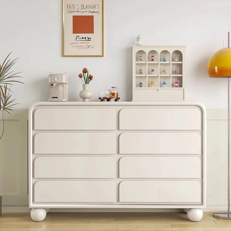 

Modern White Living Room Console Table Storage Side Cabinet Home Furniture Luxury Wooden Dining Room Sideboard Buffet Cabinet